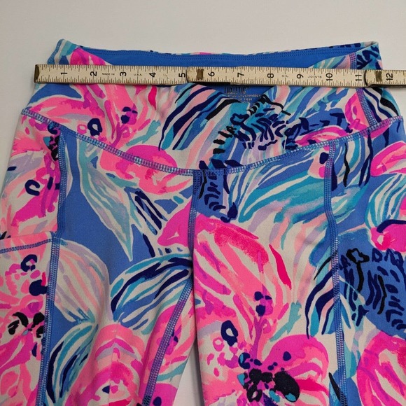 Lilly Pulitzer Women's Size XS Capri Style Spandex Floral Legging Exercise Pants - Picture 7 of 8